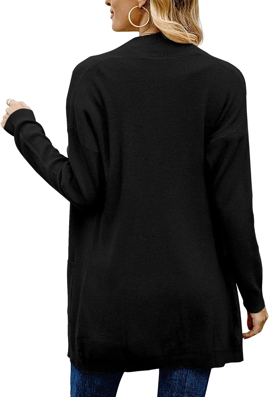 ANIXAY Cardigan Sweaters for Women 2024 Long Sleeve Open Front Knit Outwear Coat Womens Cardigan with Pockets
