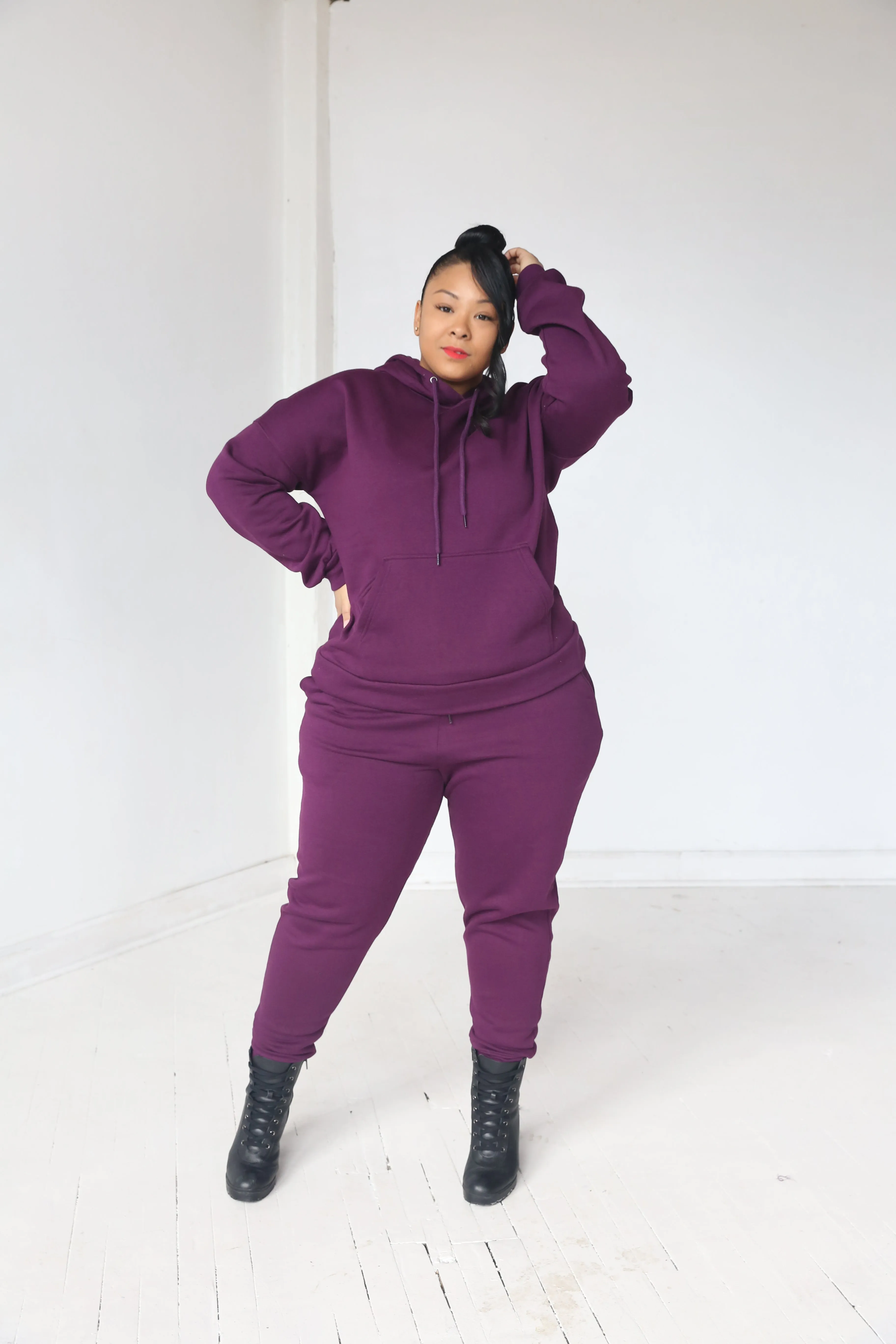 Basic Jogger Set | Plum