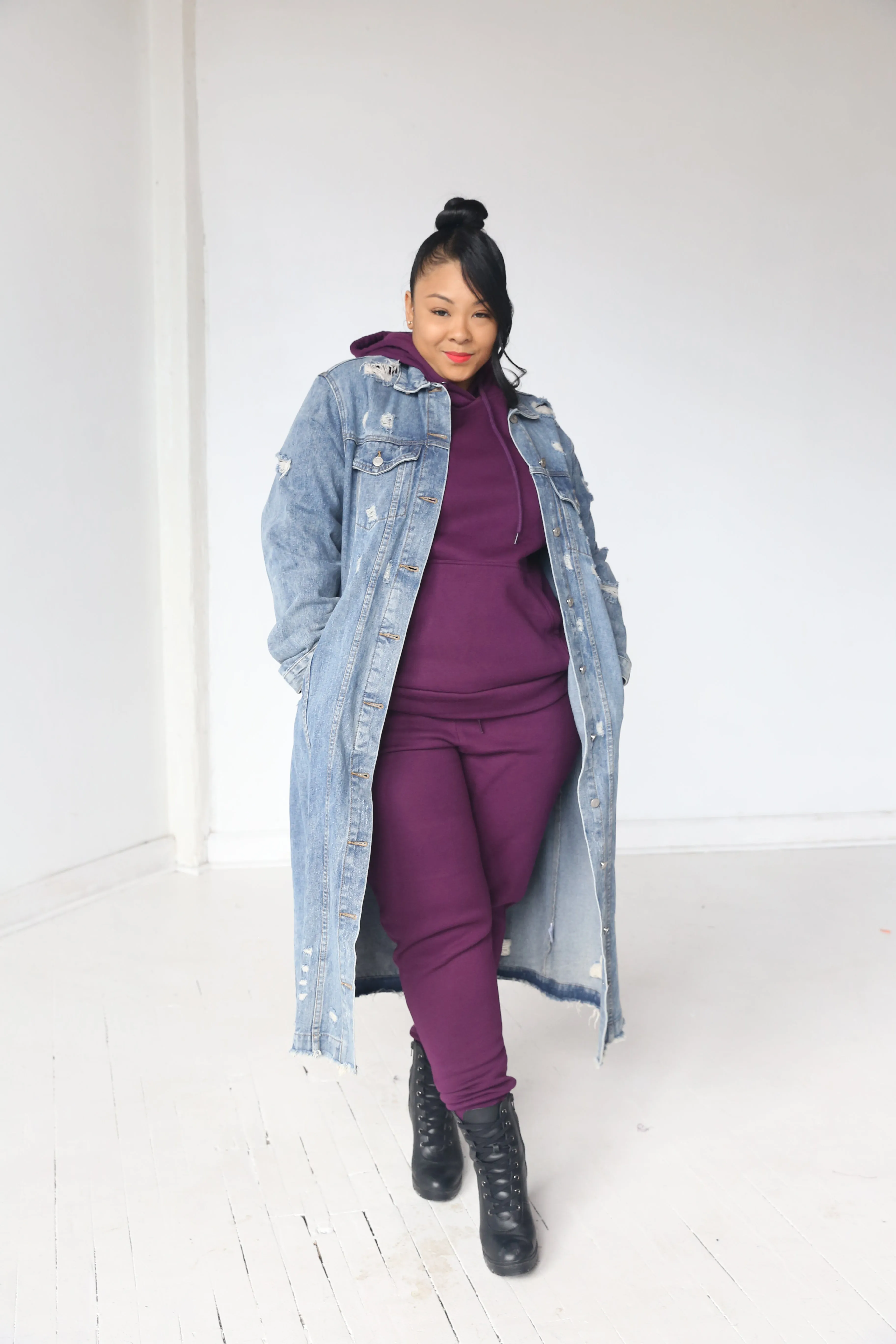 Basic Jogger Set | Plum