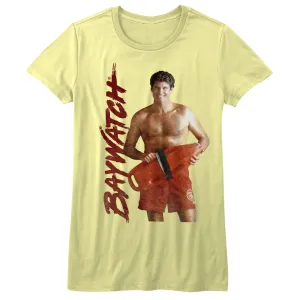 Baywatch Dave Juniors T-Shirt
