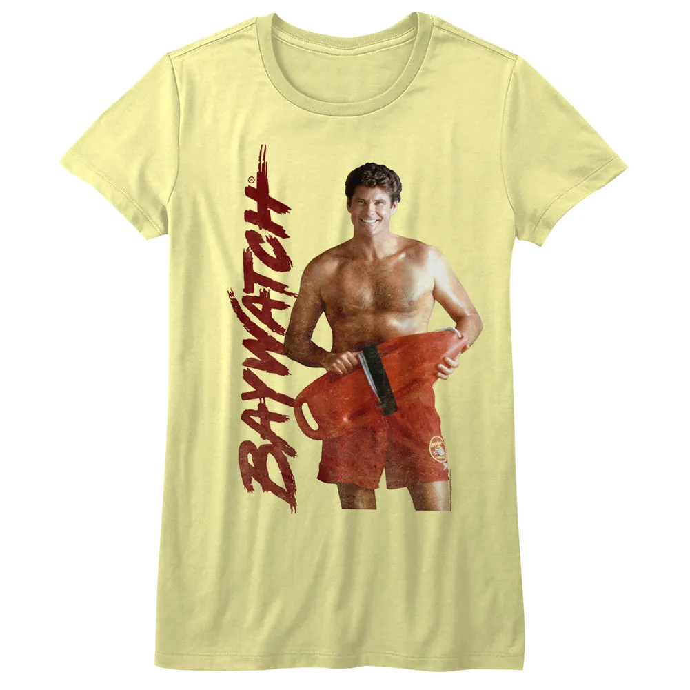 Baywatch Dave Juniors T-Shirt