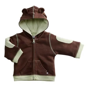 Boy's Bamboo Soft Fleece Hoodie - Chocolate