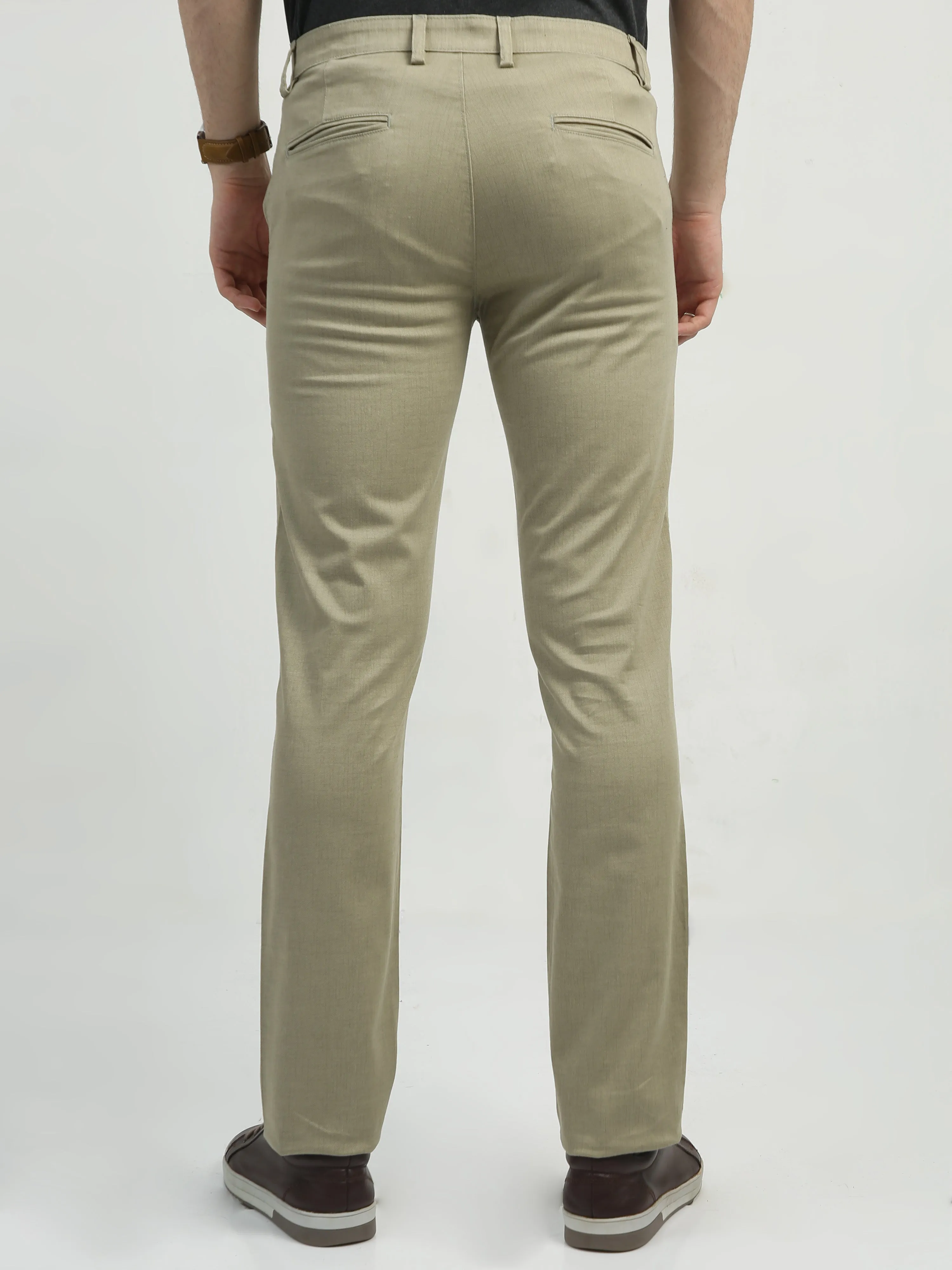 Classic Polo Men's   Chiseled Fit Cotton Trousers | TBO2-30 A-KHA-CF-LY