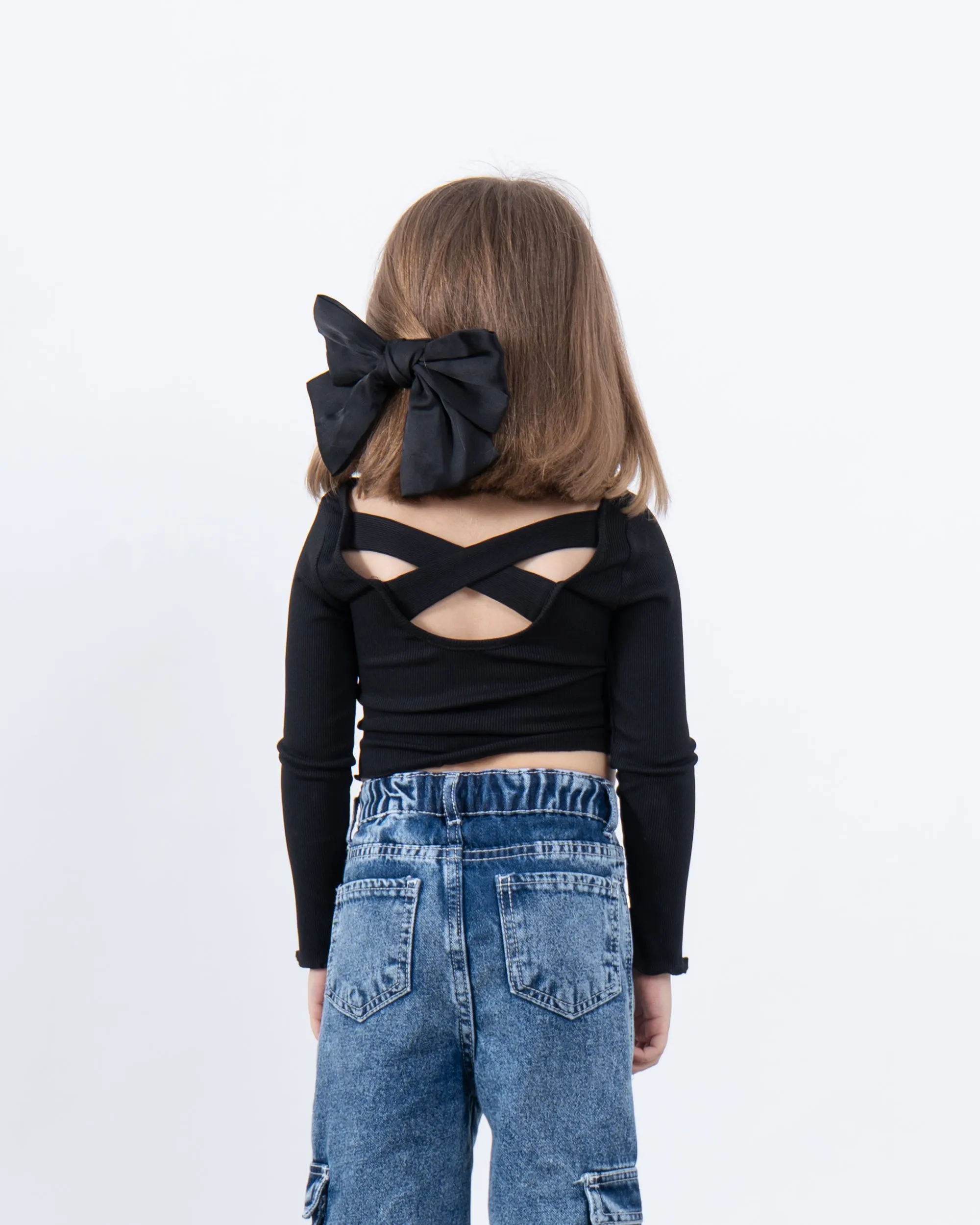Cross-Back Ribbed Top