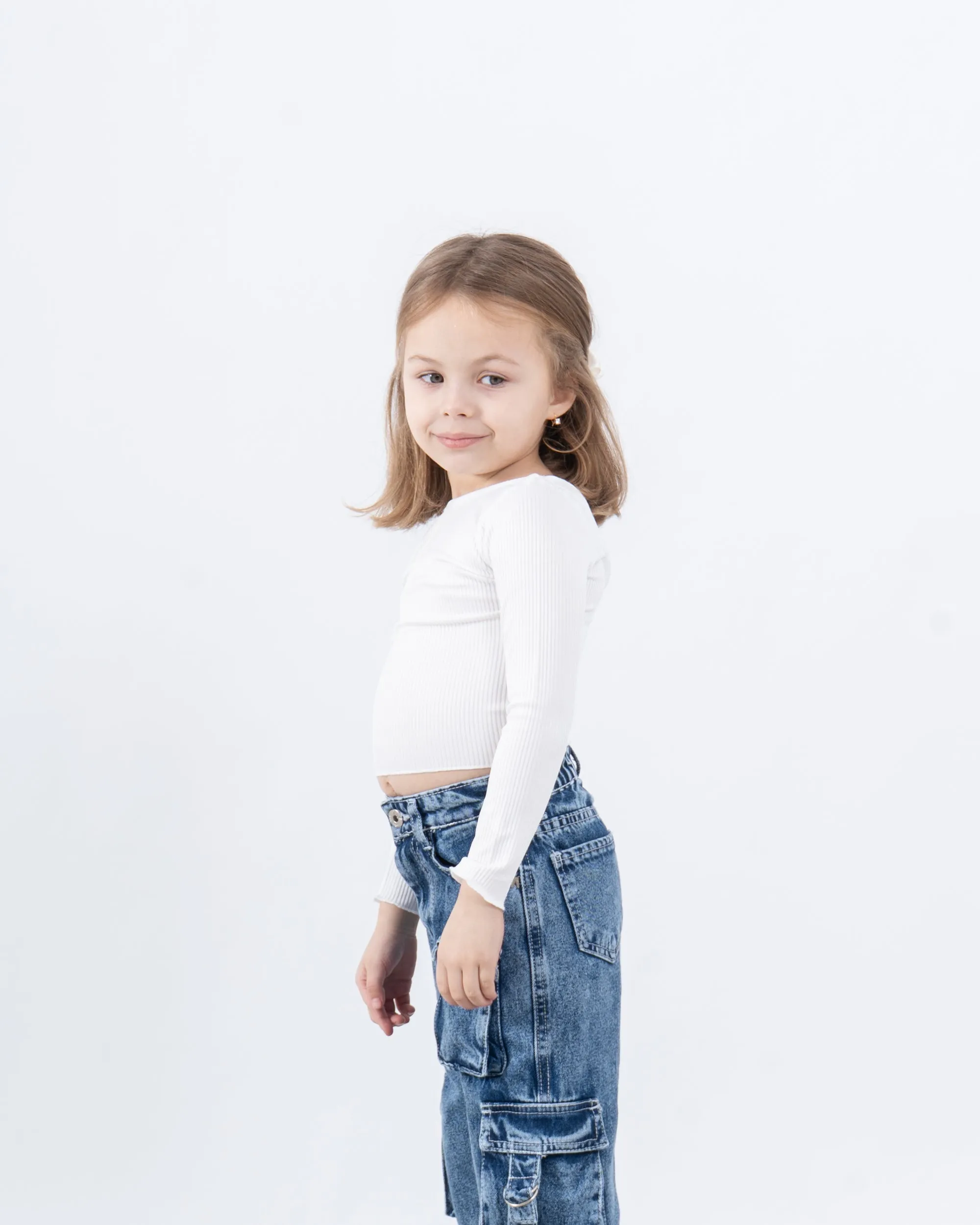 Cross-Back Ribbed Top