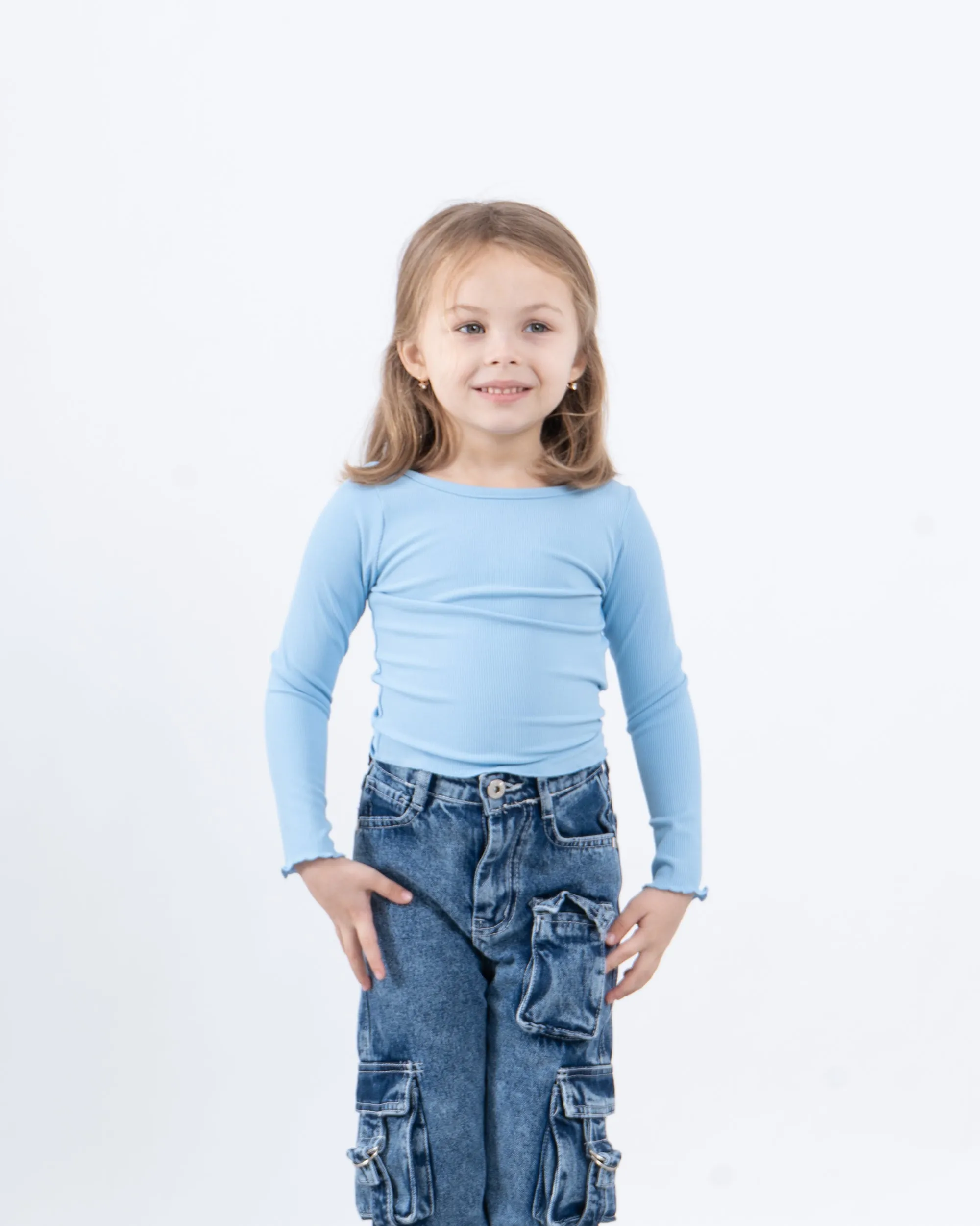 Cross-Back Ribbed Top