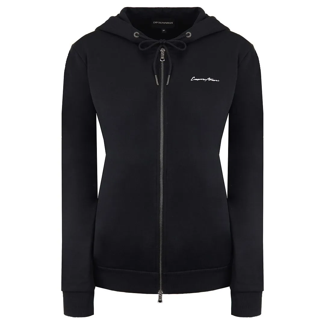 Emporio Armani Logo Womens Black Track Jacket