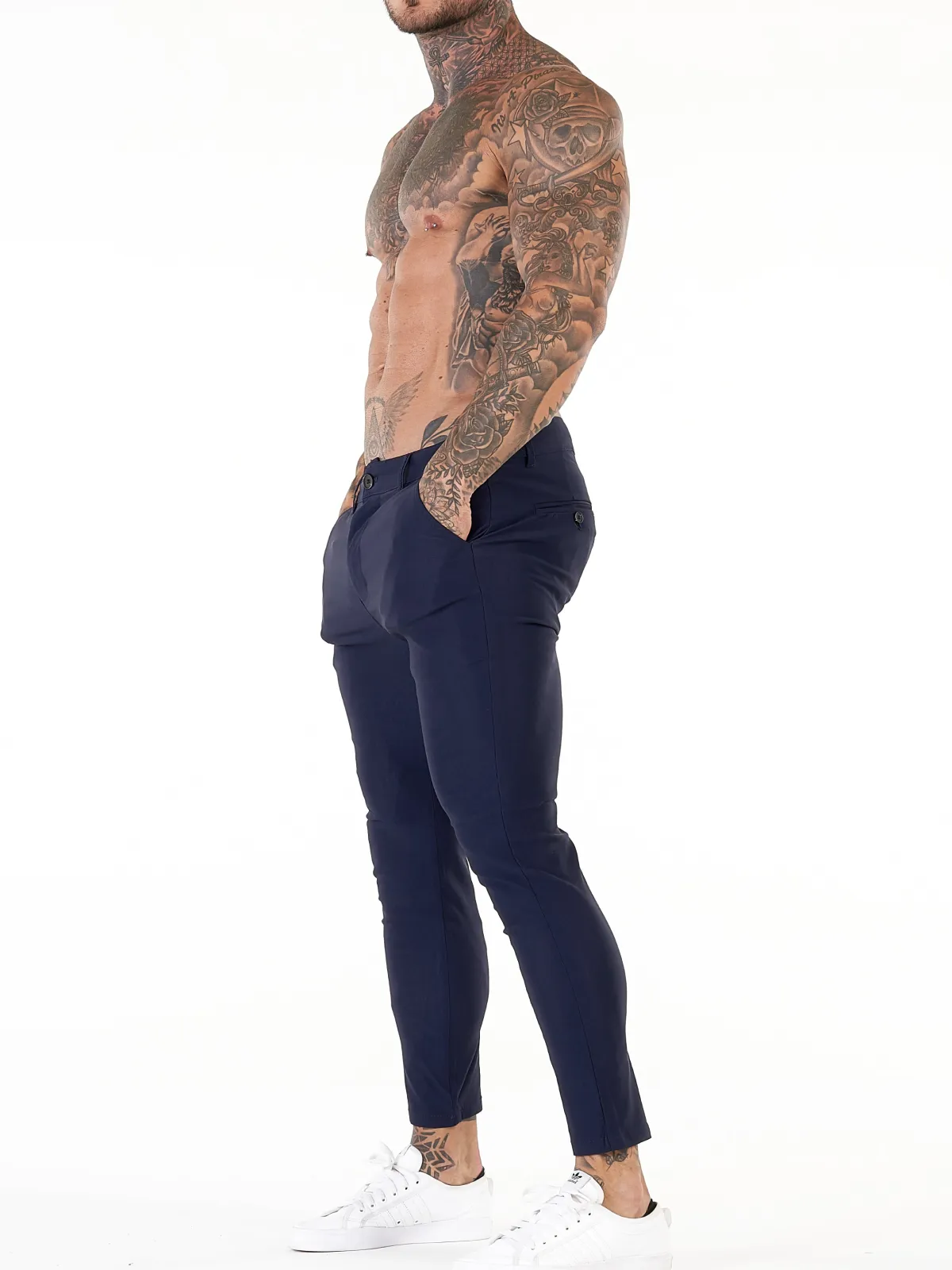 ENZO TROUSERS | BLUE