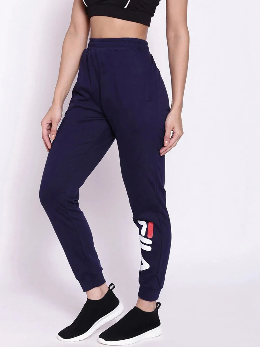 Fila Black Acanthus Women's Ribbed Jogger