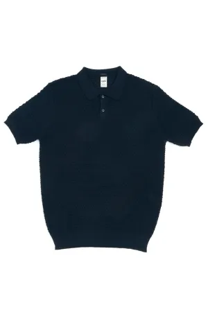 GRP Knitwear Classic Polo Spotknit Navy