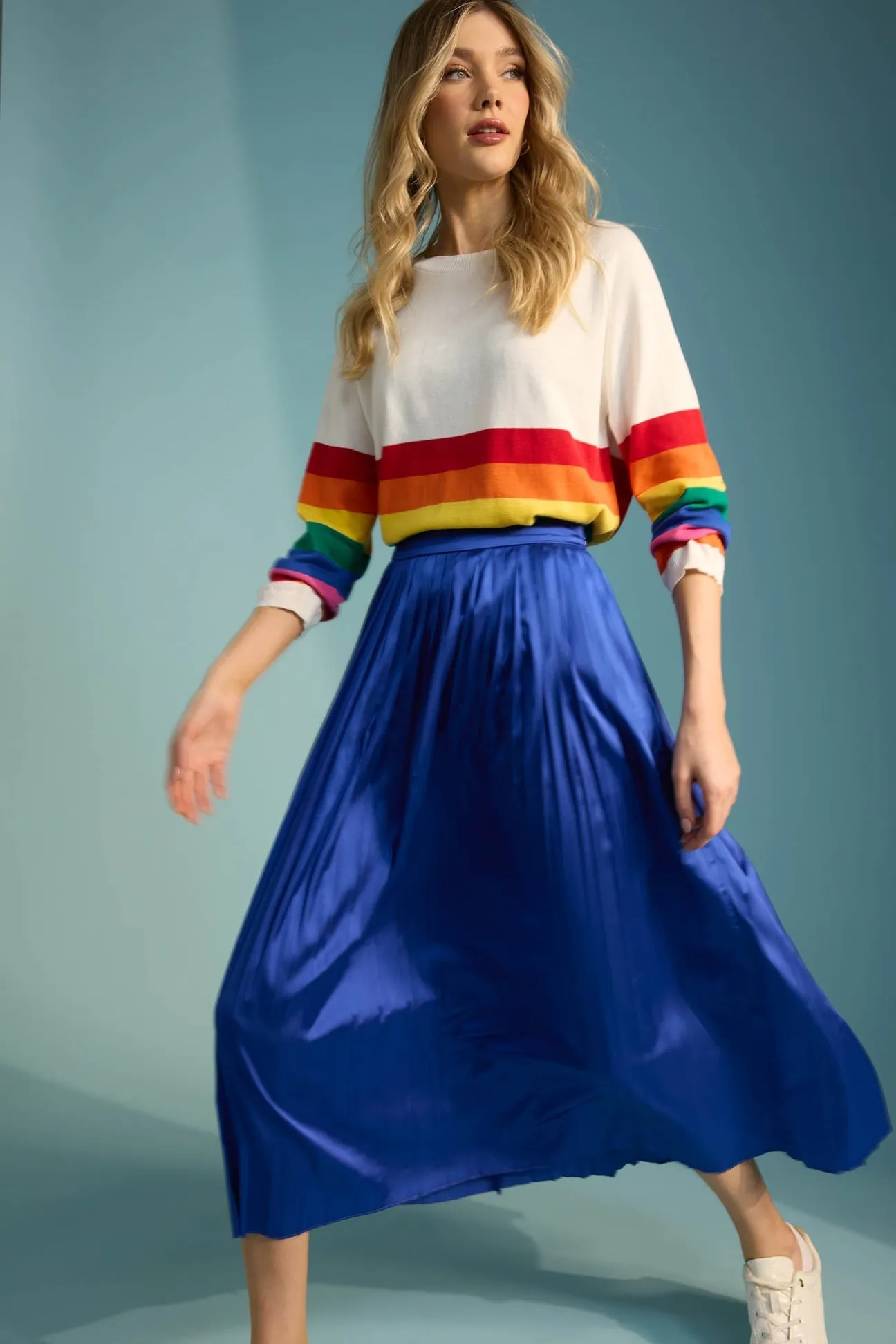 Haven Doha pleated skirt Colbolt
