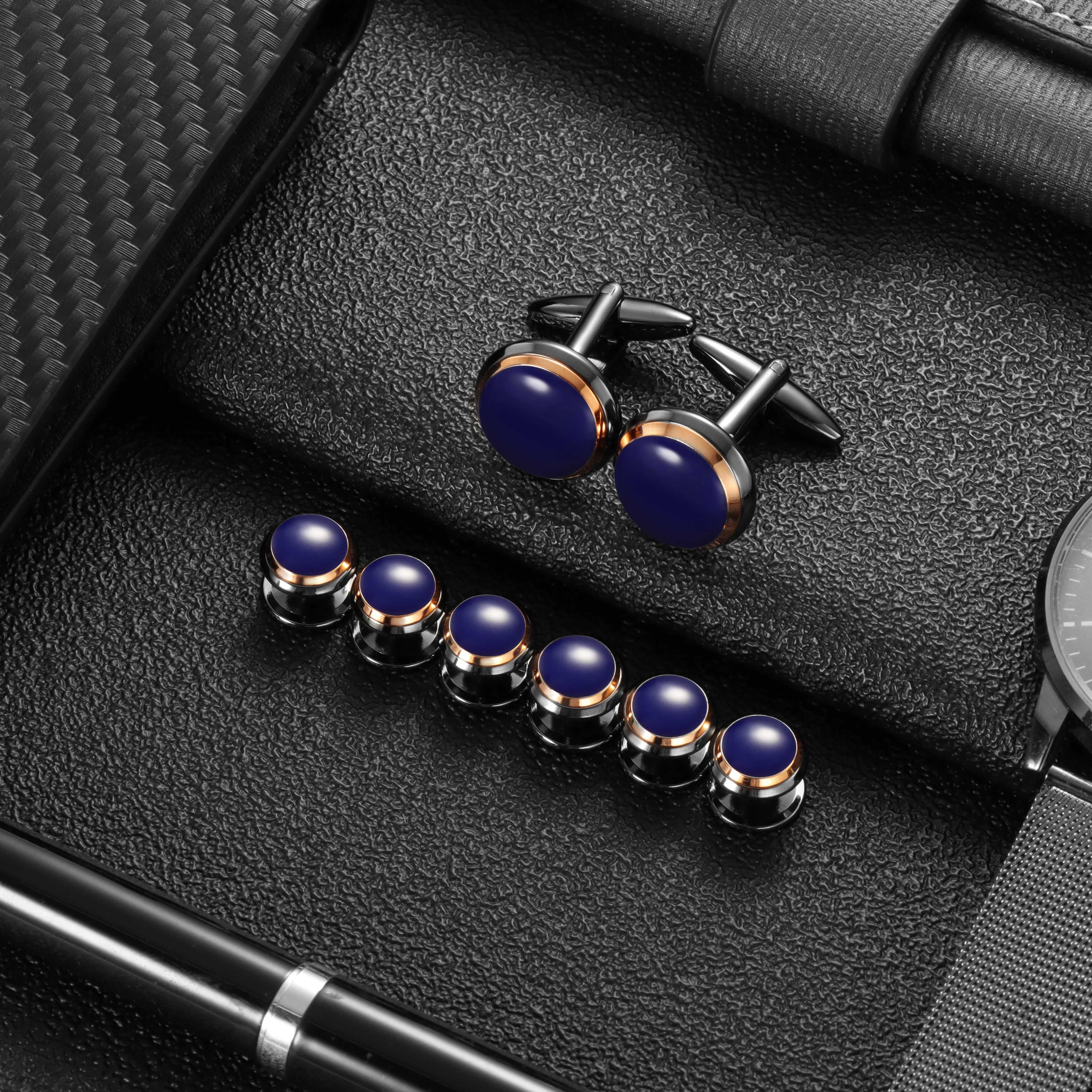 HAWSON Turquoise Cufflinks and Studs Set