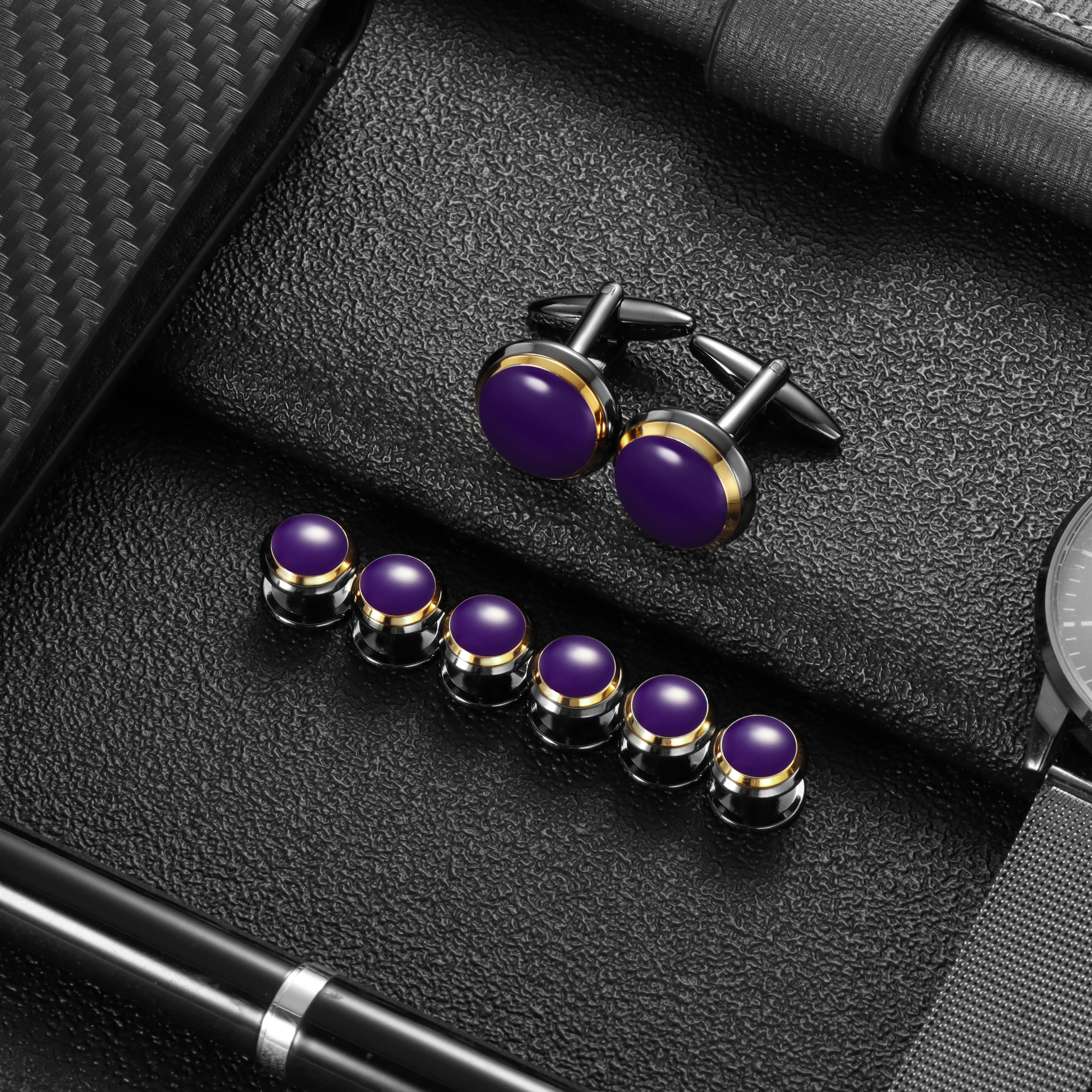 HAWSON Turquoise Cufflinks and Studs Set
