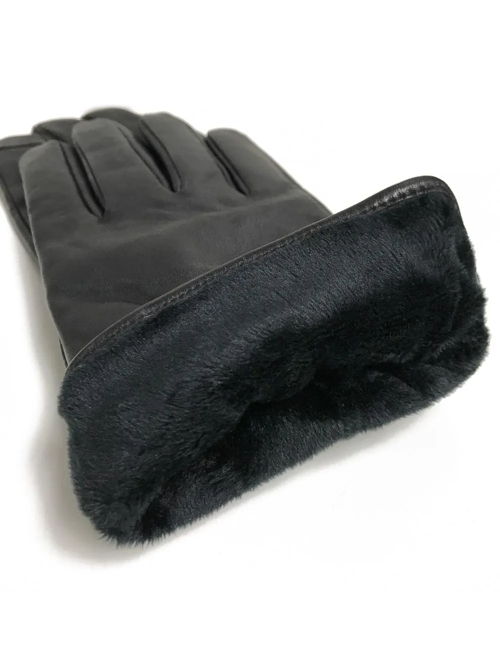 Karla Hanson Men's Deluxe Leather Touch Screen Gloves