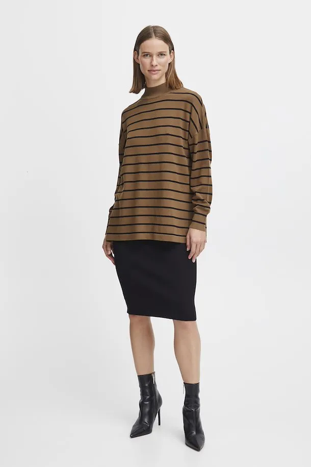 Olive Stripe Knit