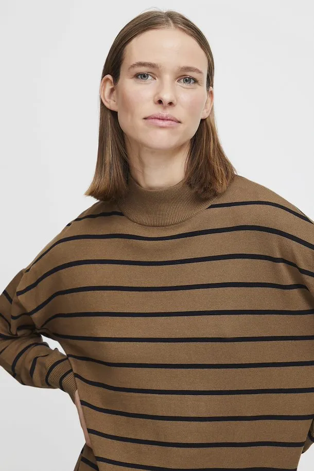 Olive Stripe Knit