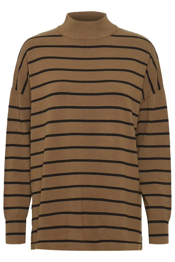 Olive Stripe Knit