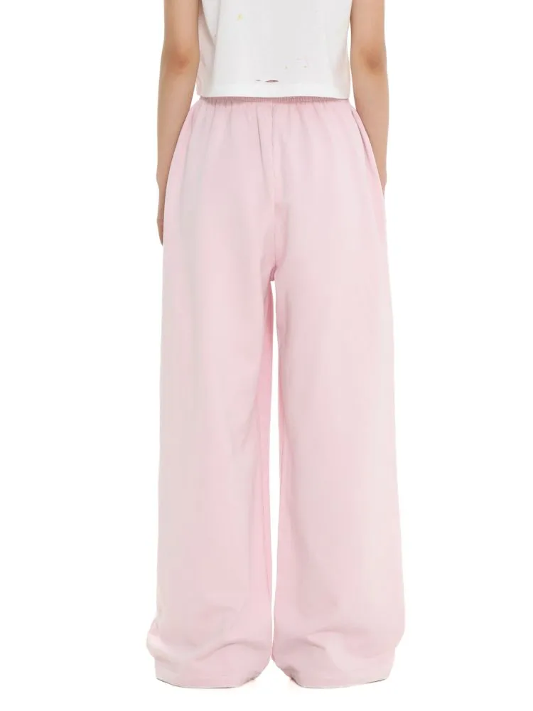 pink comfortable sports trousers