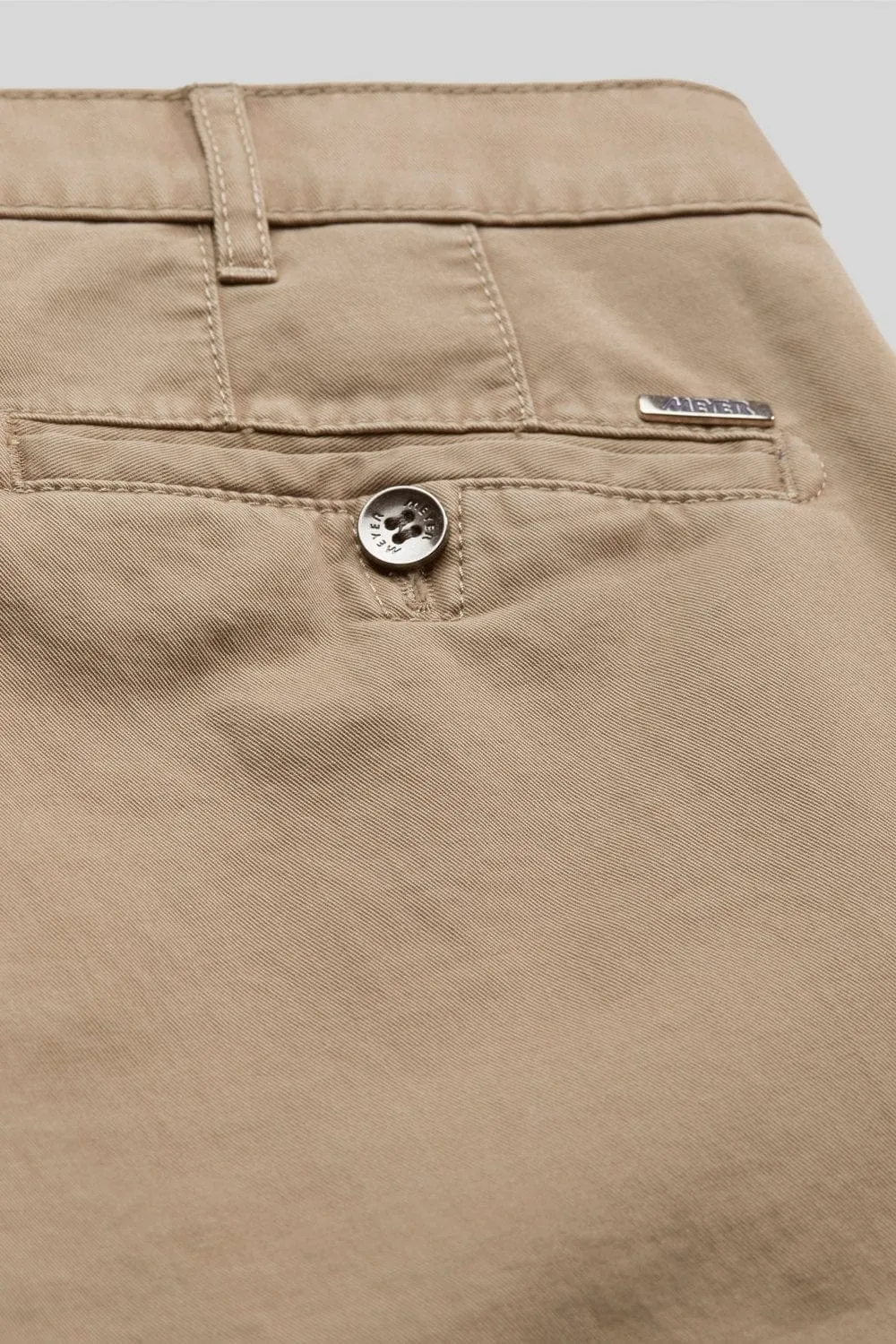 Roma Cotton Stretch Regular Chinos - Beige