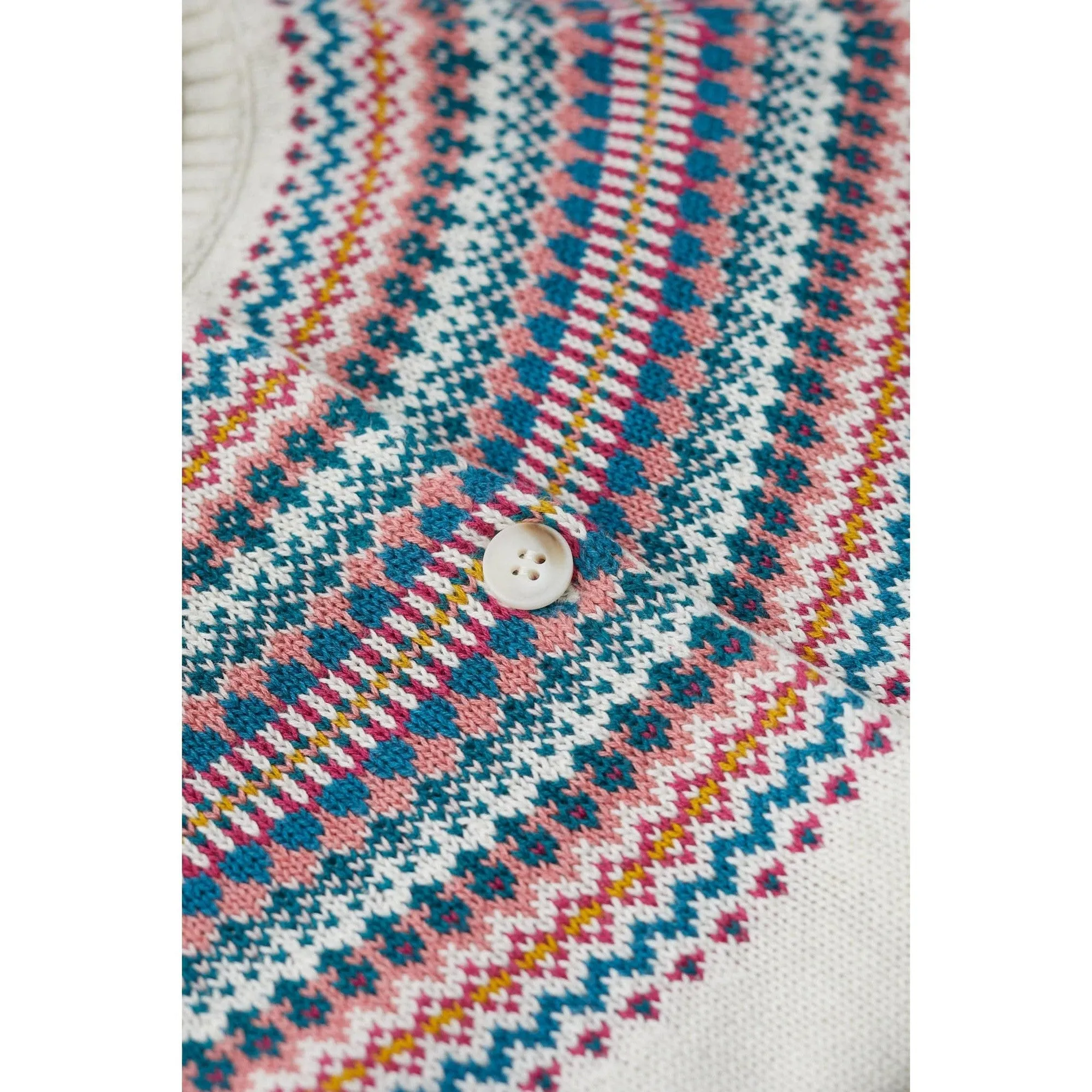Seasalt Sweet Pea Cardigan Fence Floral Wild Berry