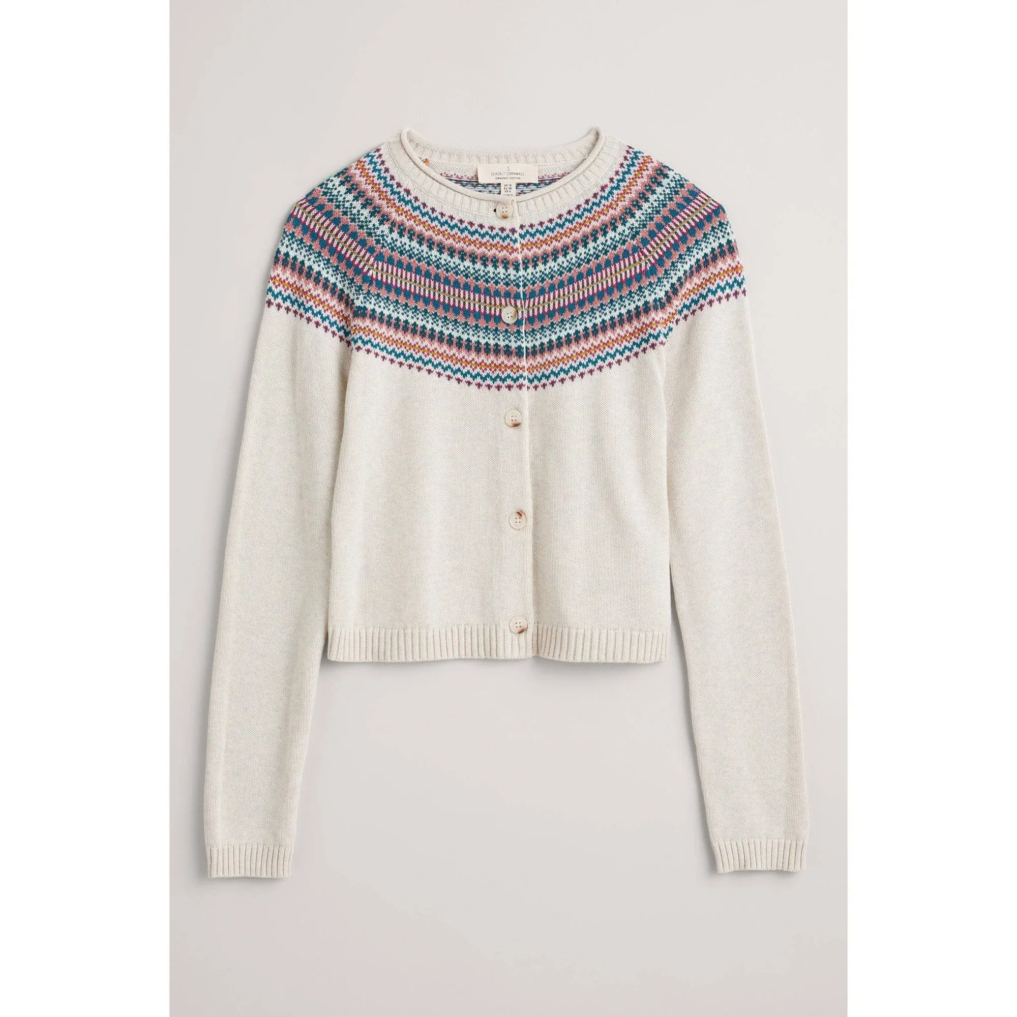 Seasalt Sweet Pea Cardigan Fence Floral Wild Berry
