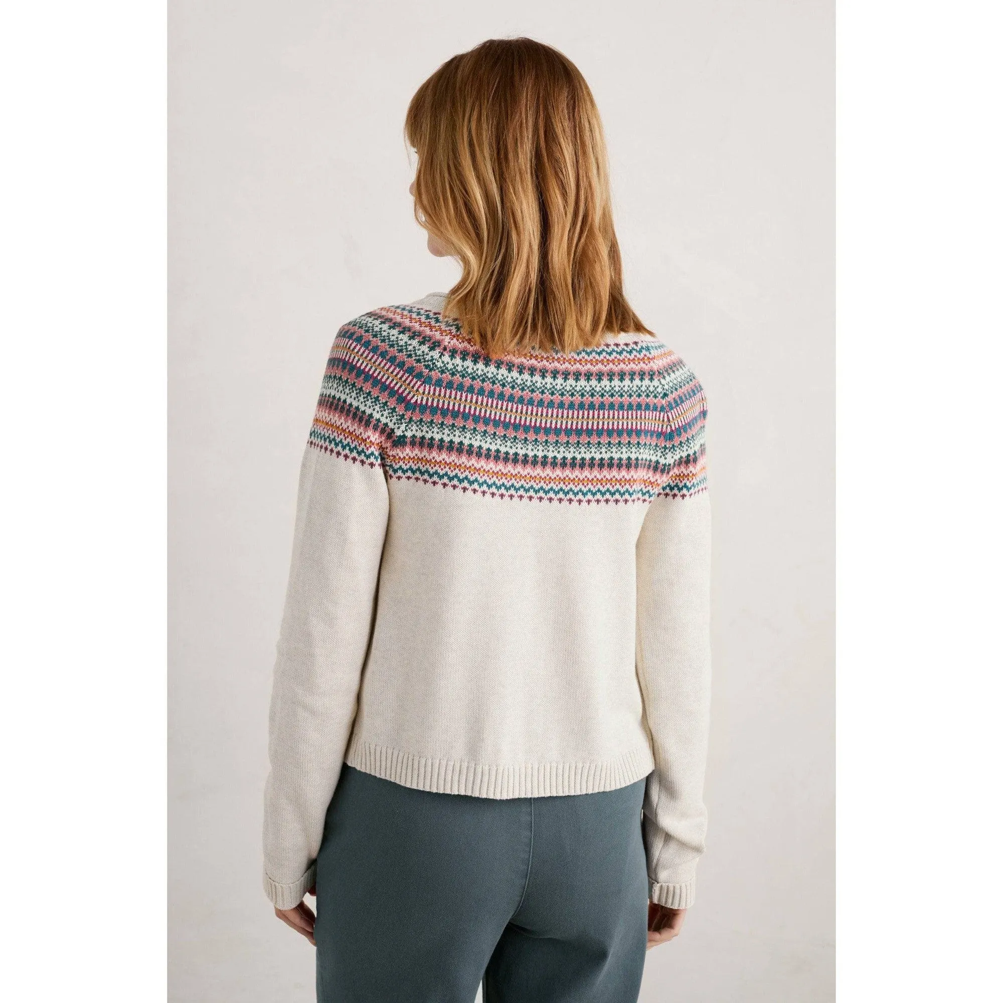 Seasalt Sweet Pea Cardigan Fence Floral Wild Berry