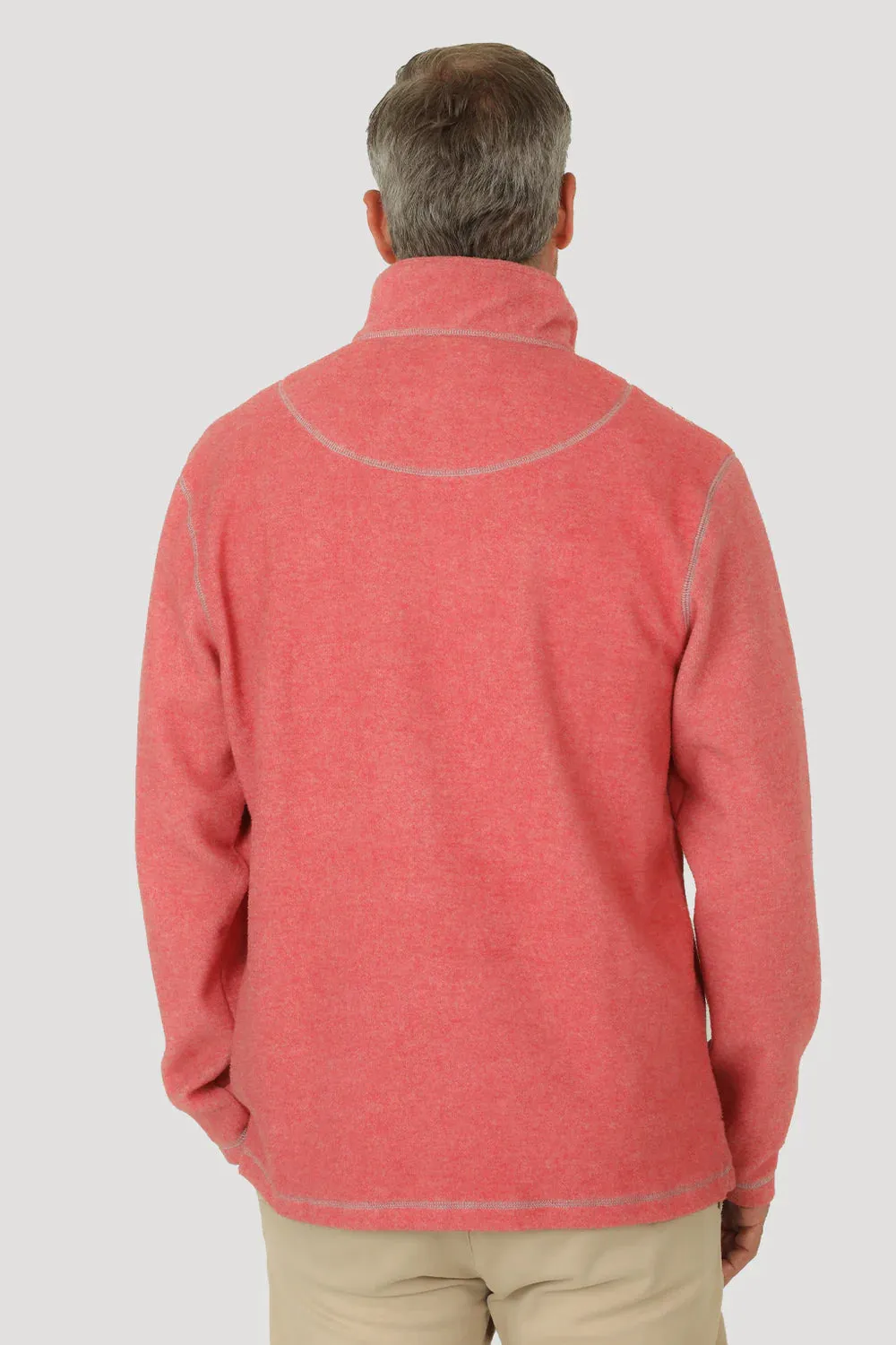 Soft Micro-Fleece 1/4 Zip Pullover - Spice