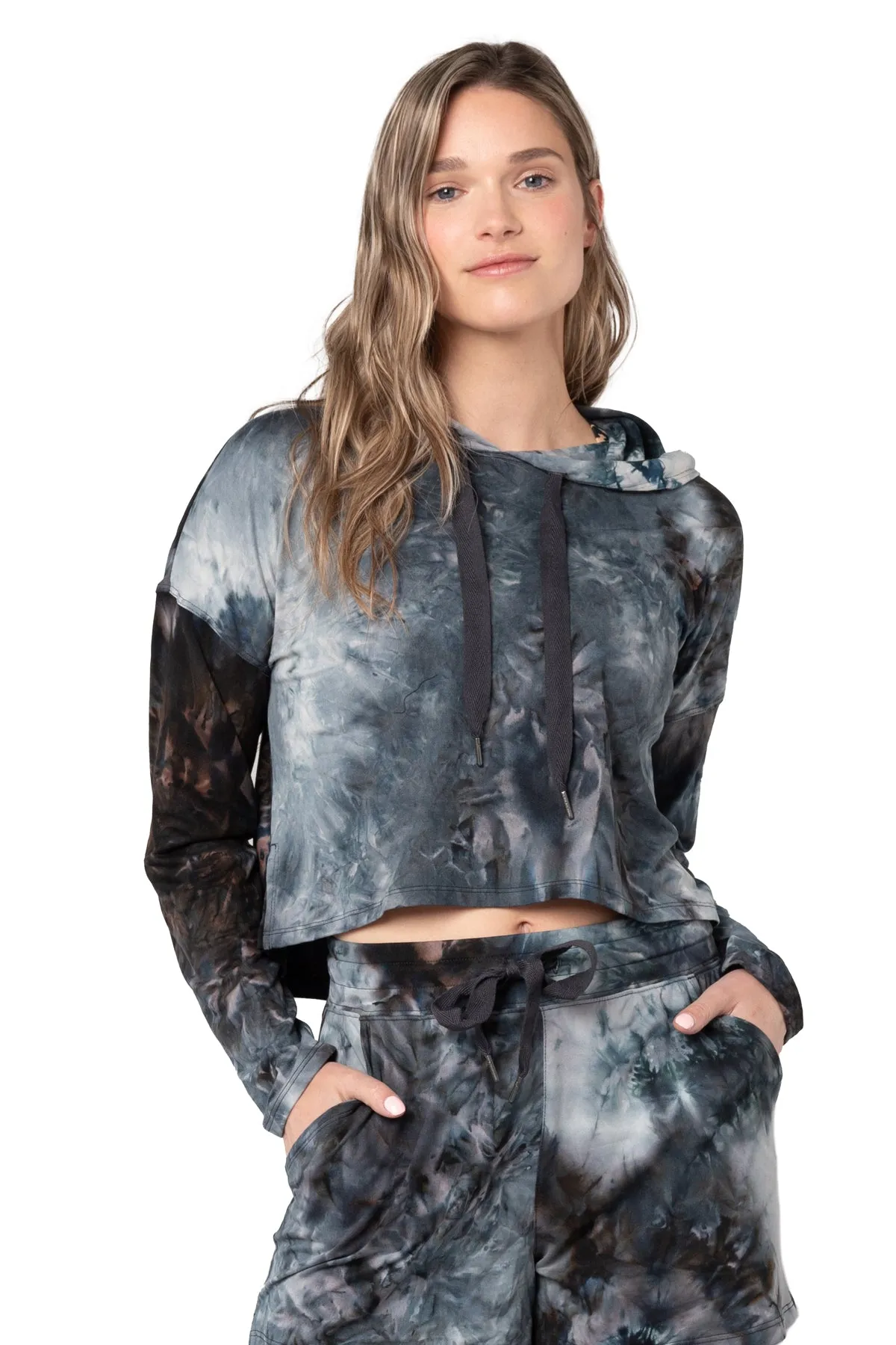 Solarized Lounge Crop Hoodie