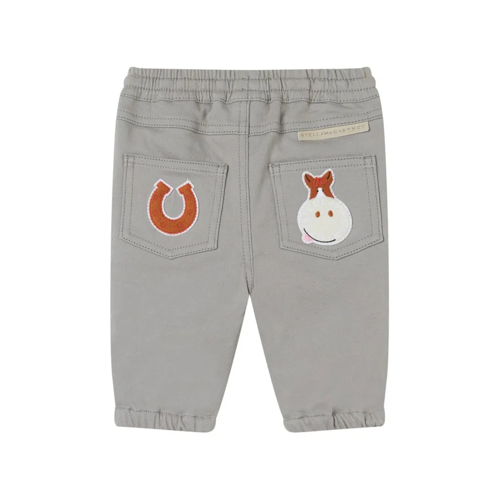 Stella McCartney Kids Horse Appliqué Fleece Trousers