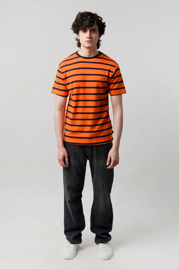 Striped T-Shirt - Orange