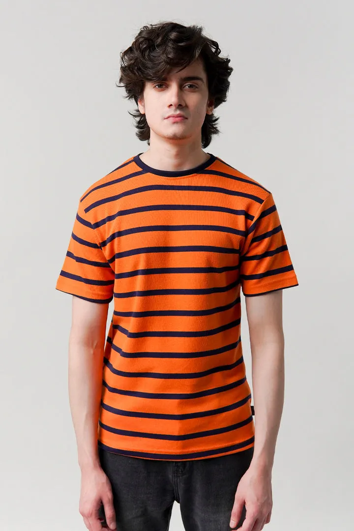 Striped T-Shirt - Orange