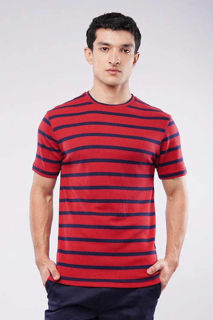 Striped T-Shirt - Red
