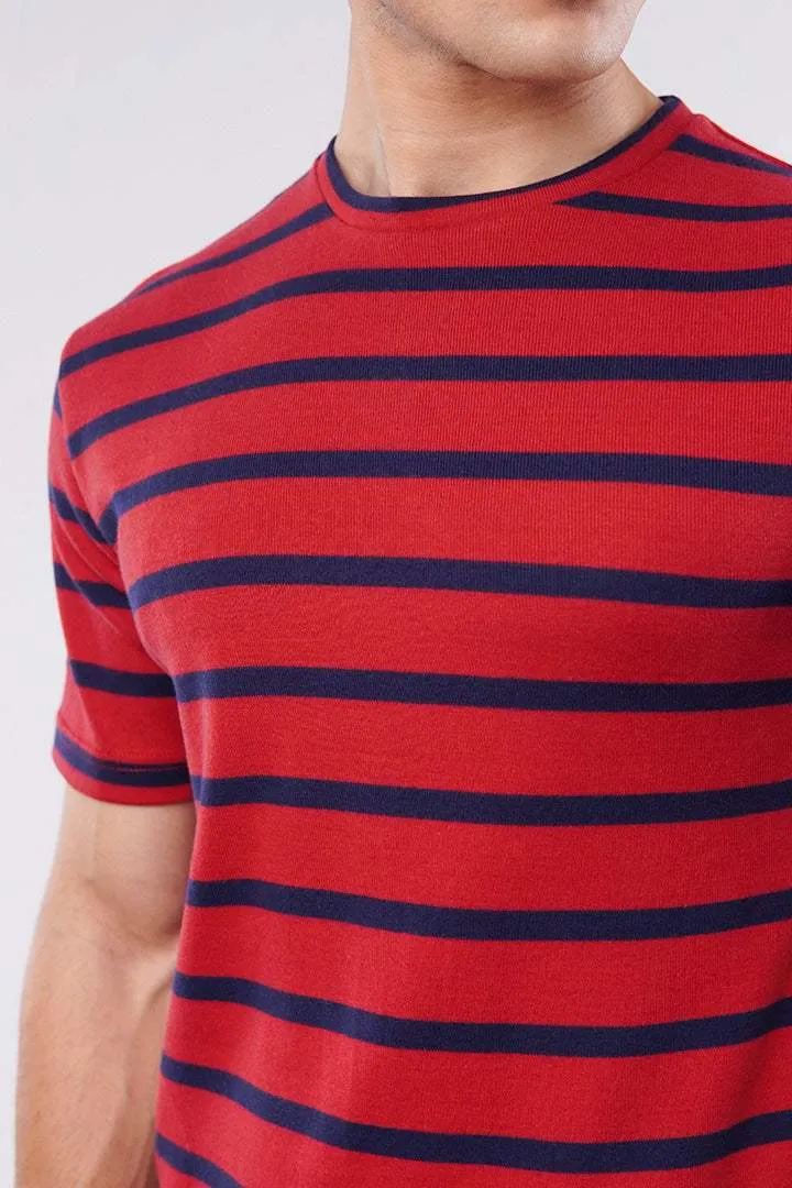 Striped T-Shirt - Red