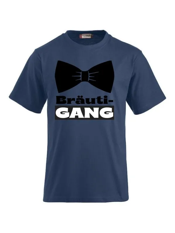 T-Shirts bedrucken mit Spruch Bräuti Gang
