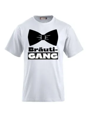 T-Shirts bedrucken mit Spruch Bräuti Gang