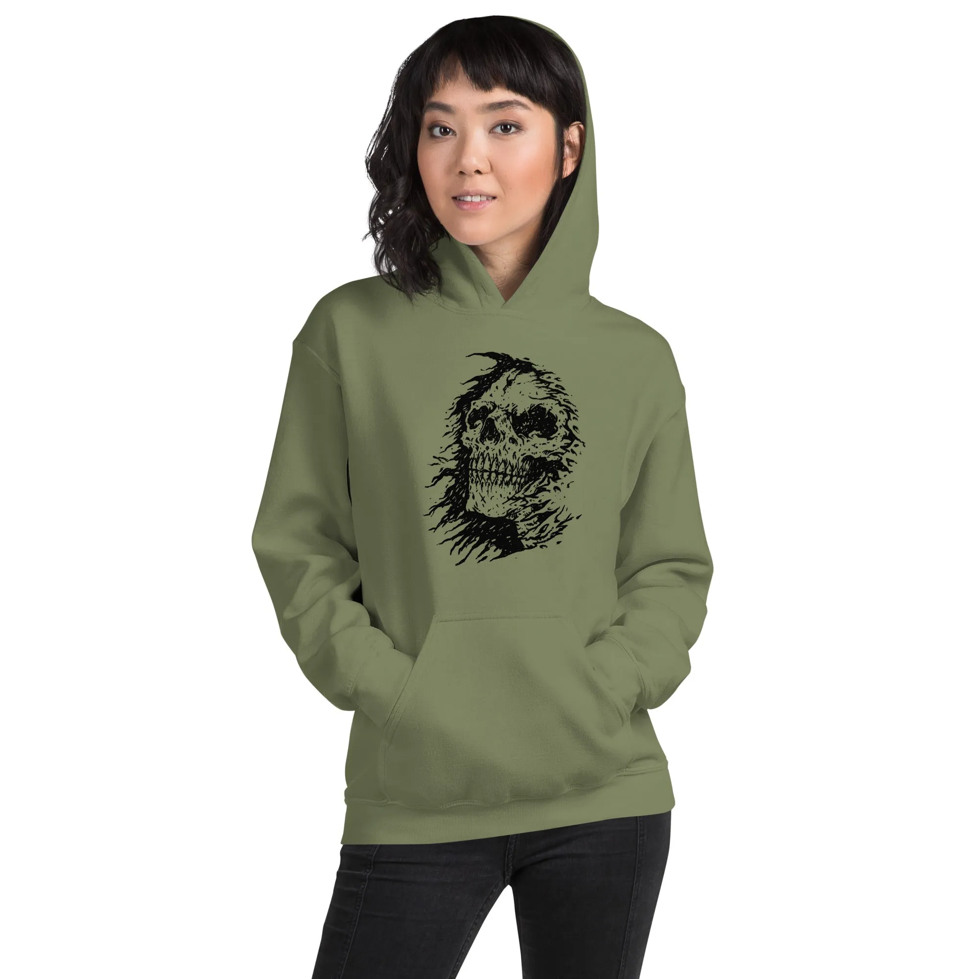 The Grim Reapers Skull Face Hoodie