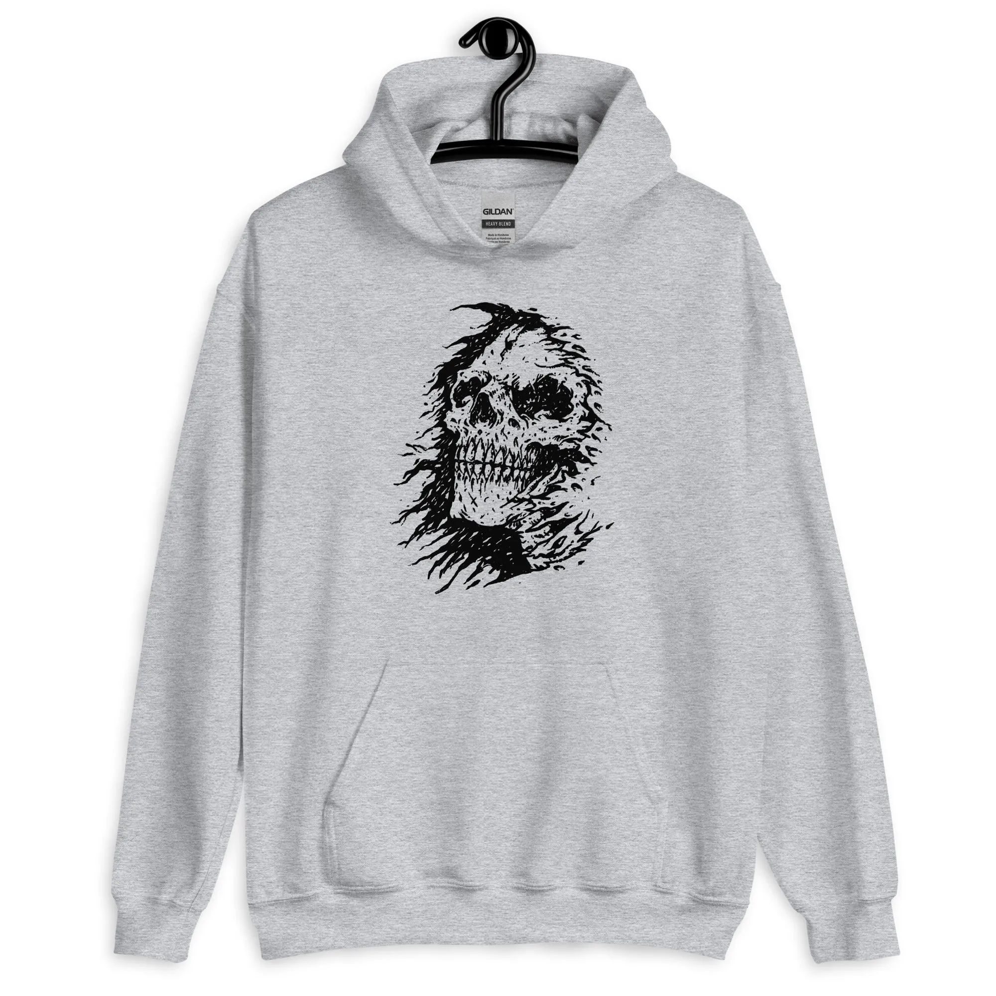The Grim Reapers Skull Face Hoodie