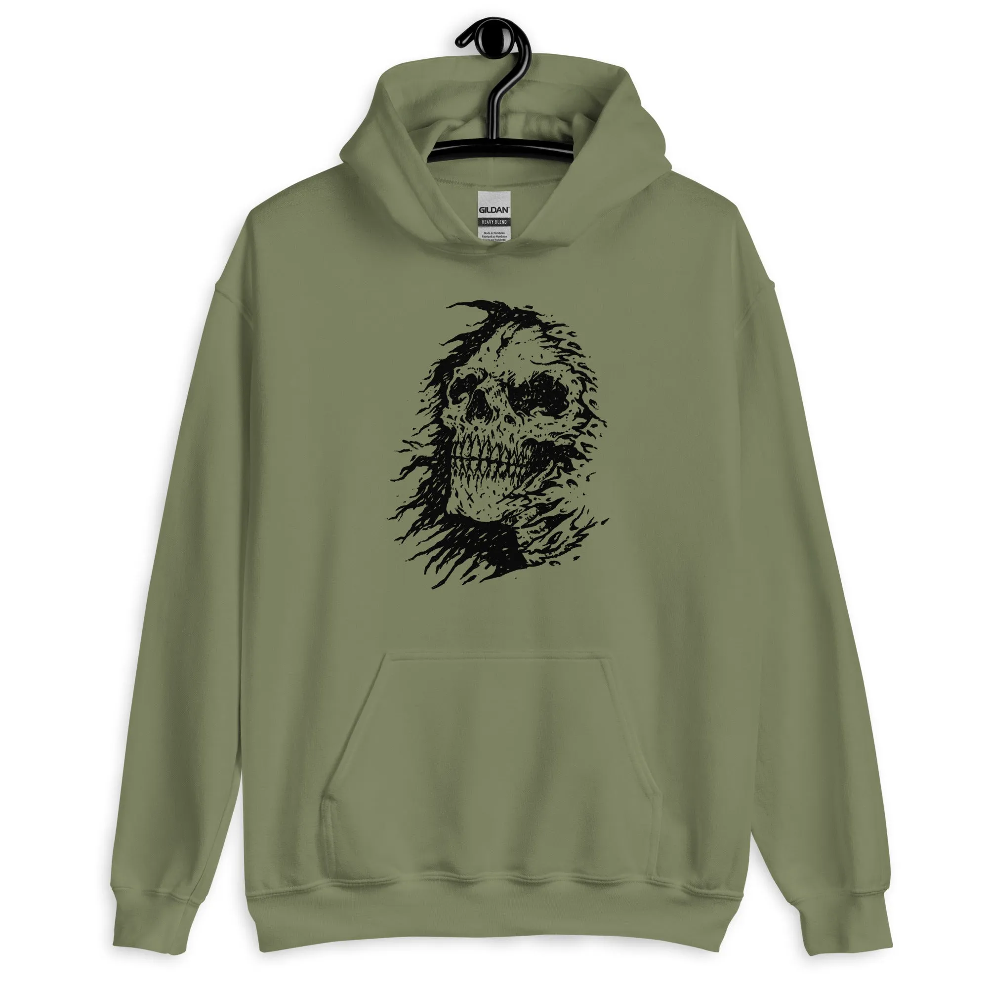 The Grim Reapers Skull Face Hoodie
