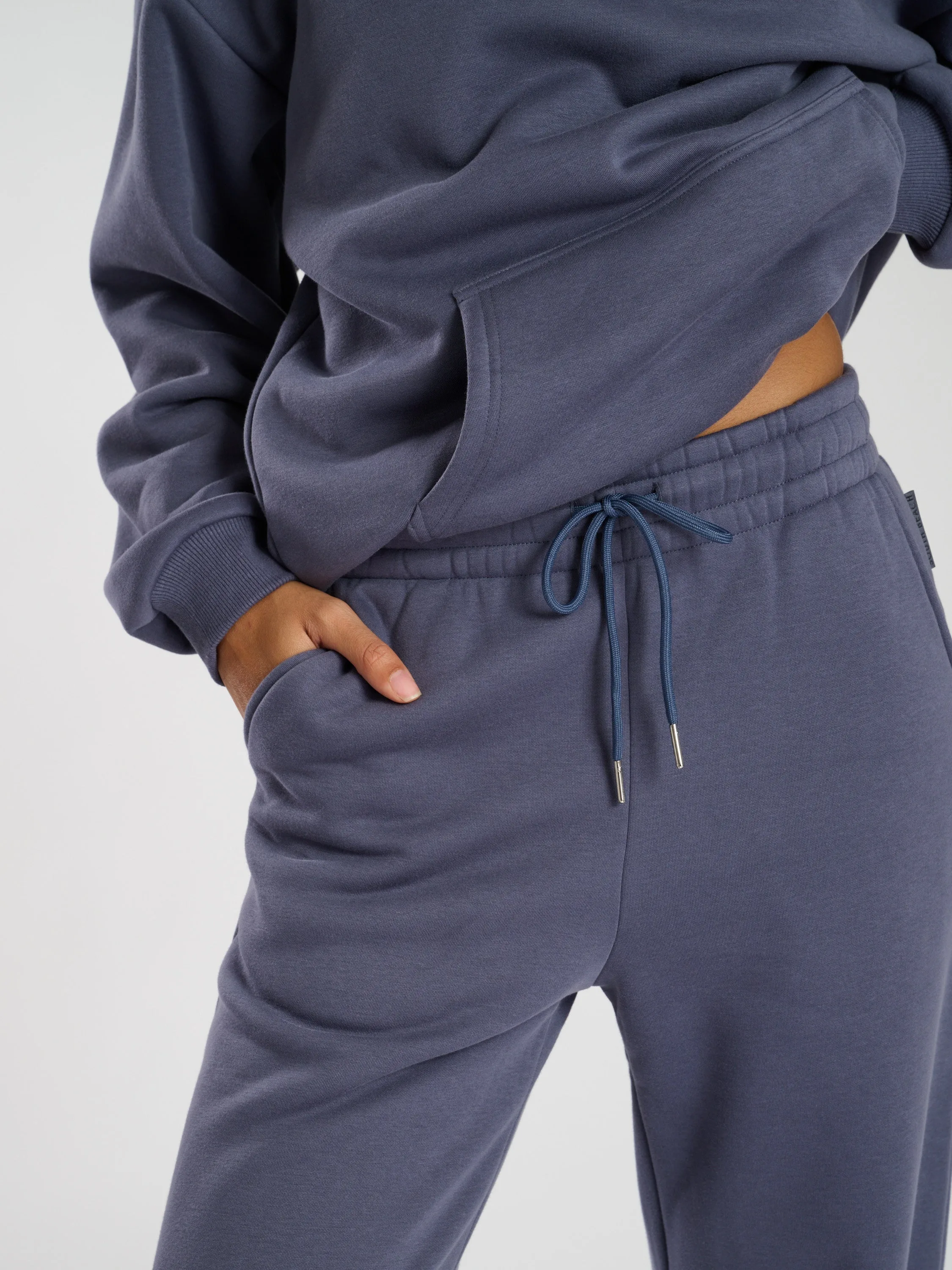 The 'Off duty' wide leg joggers in Capri blue