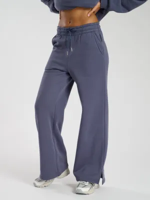 The 'Off duty' wide leg joggers in Capri blue