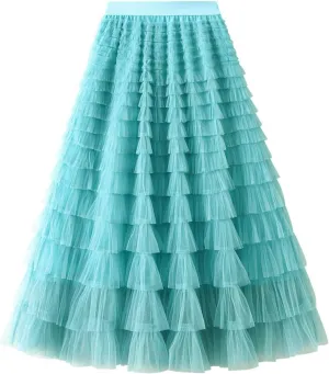 Tulle Skirts for Women Long Length Women's 50s Vintage Petticoat Tulle Tutu Skirt Breezeful Skirt Kids Tutu