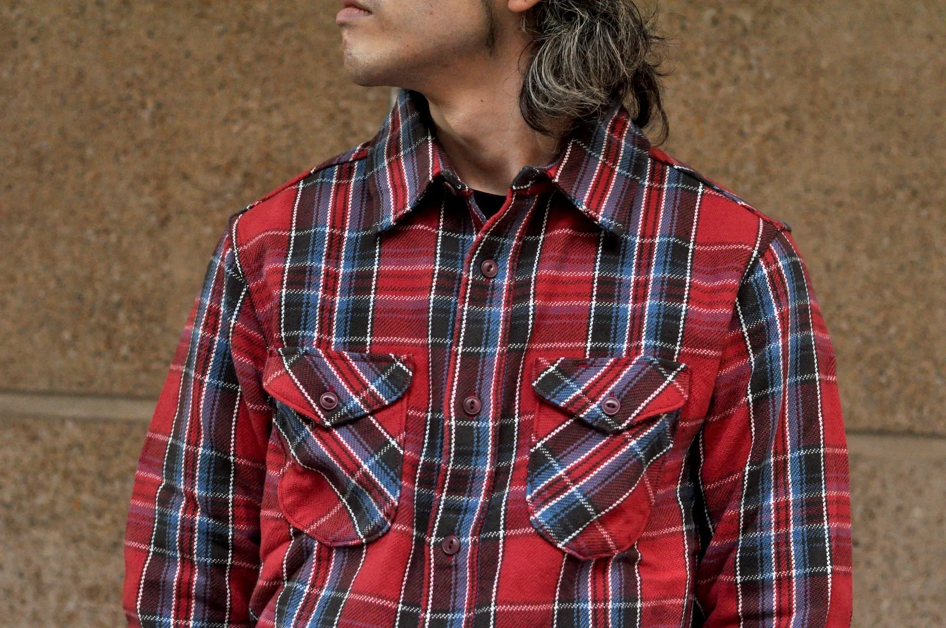 UES 14oz Heavyweight Selvage Flannel Workshirt (Canyon Trail)