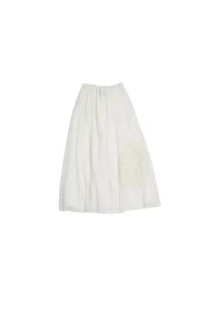 Venera Arapu Ecru Rose Clear Skirt