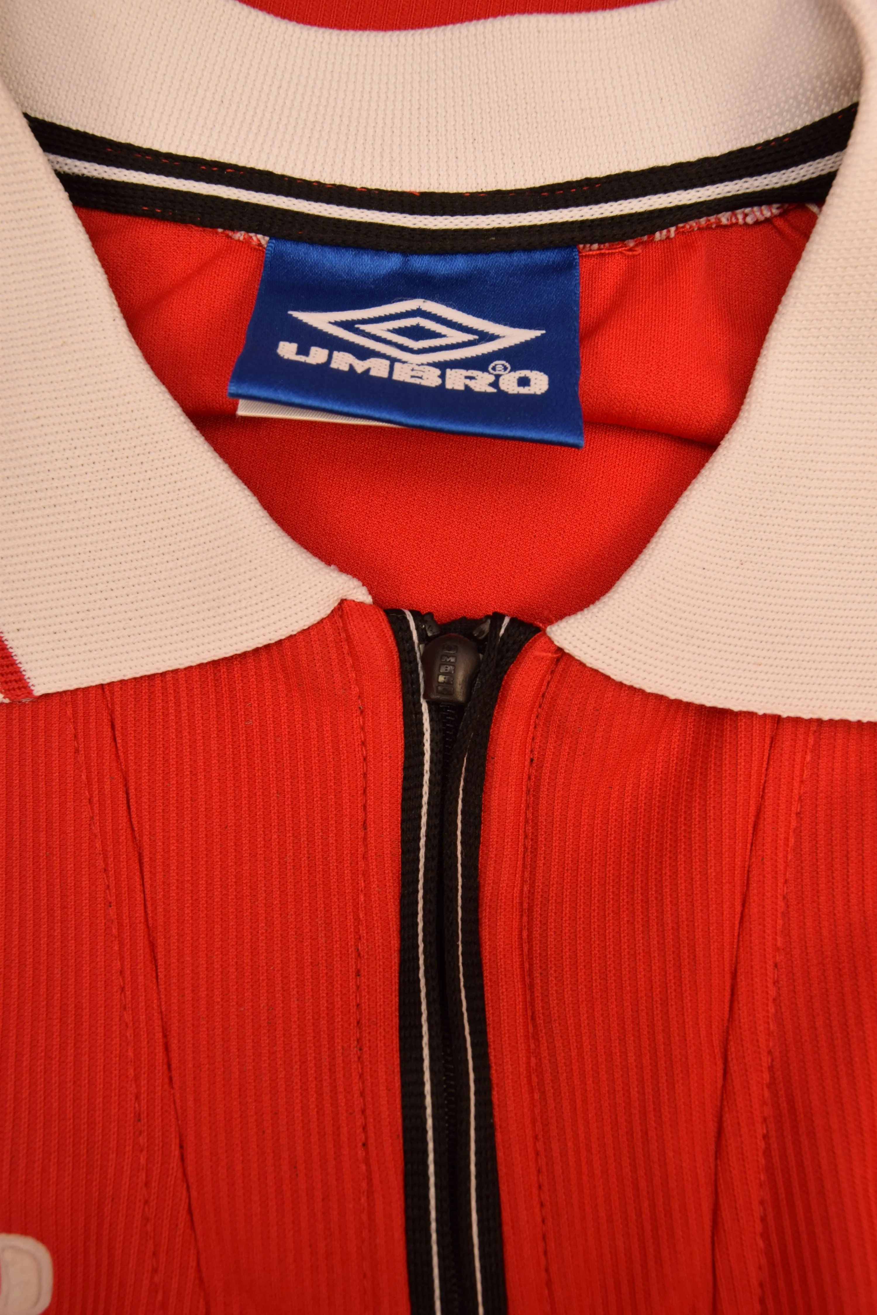 Vintage Manchester United Umbro 1998 1999 2000 Home Football Shirt Red Sharp Vape Tech Size L