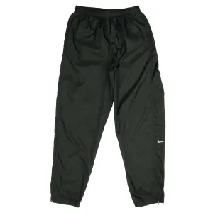 VINTAGE NIKE CLASSIC SWOOSH GREEN NYLON TRACK PANTS 1990S SIZE MEDIUM