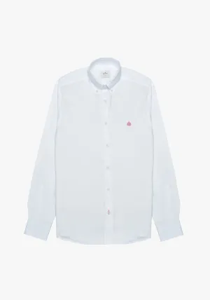 Whitman White Button Down Collared Shirts