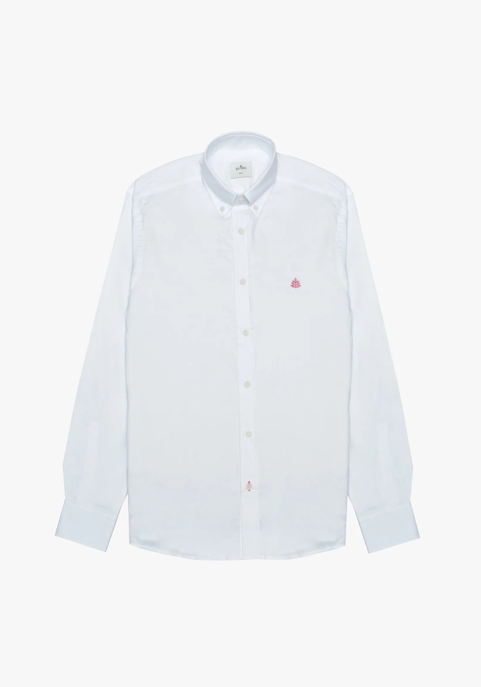 Whitman White Button Down Collared Shirts