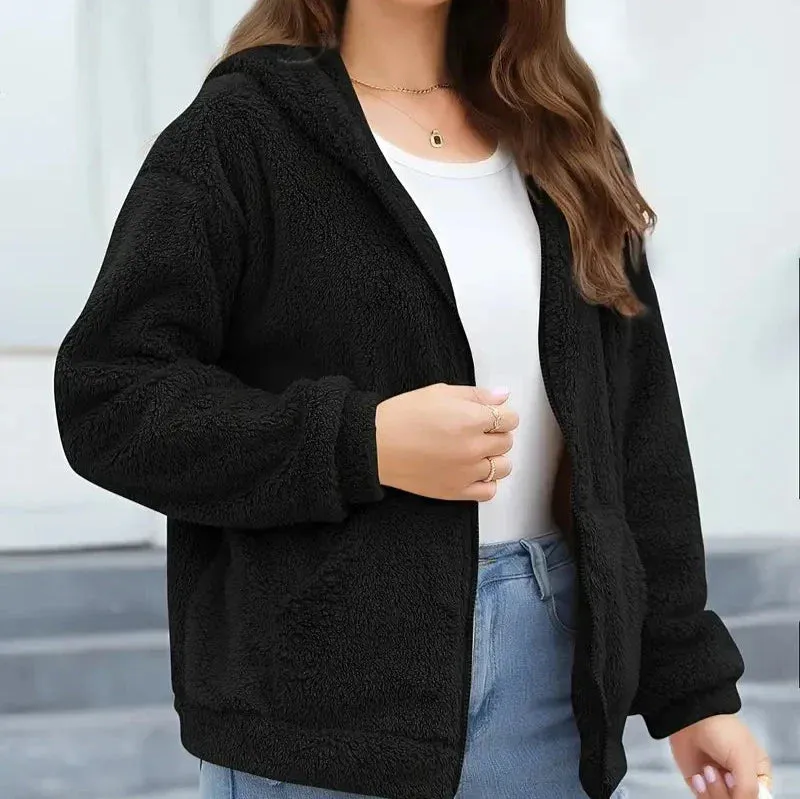 Zachte Fleece Rits Hoodie