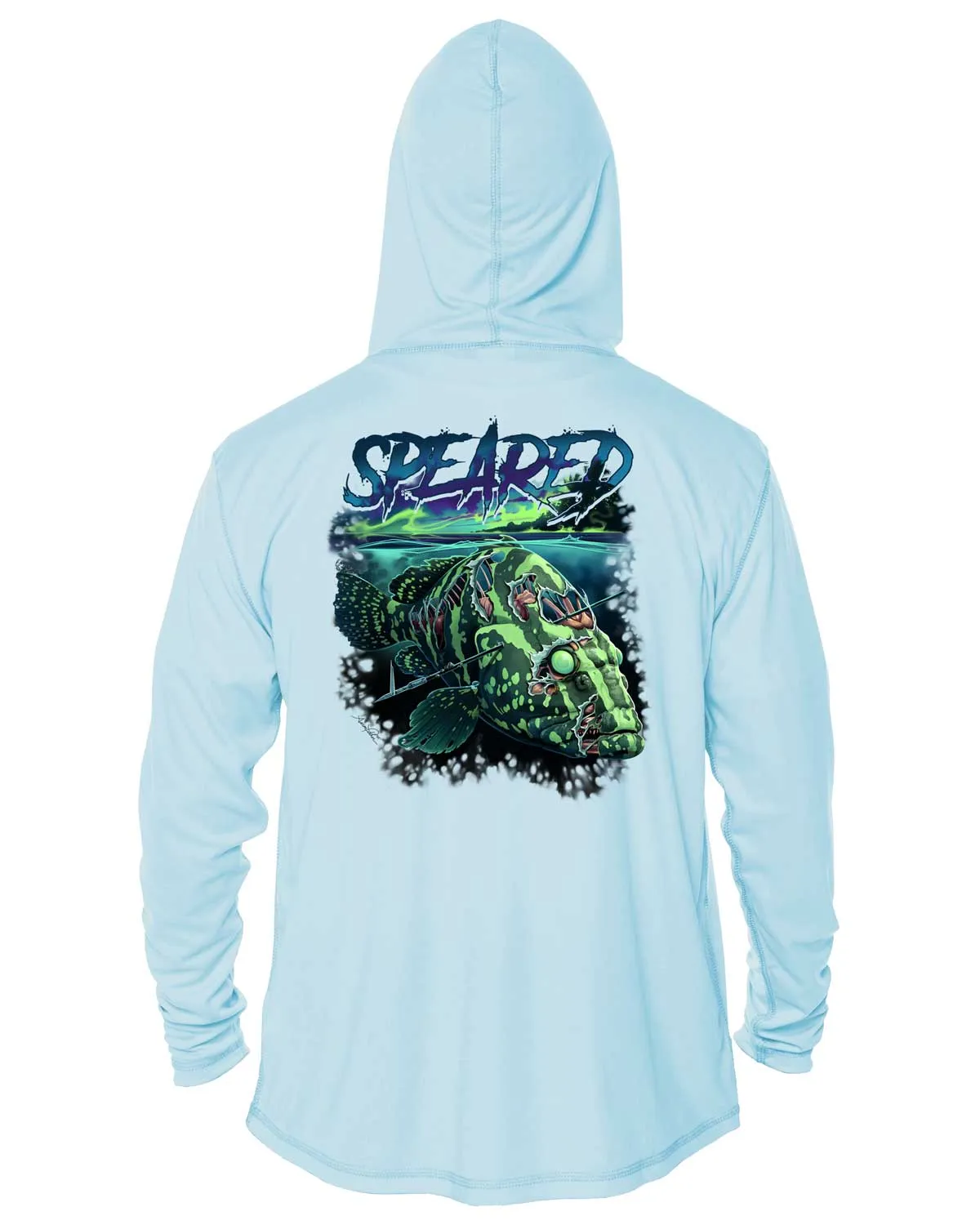 Zombie Grouper UV: Men's Spearfishing UV/UPF 50  Hoodie